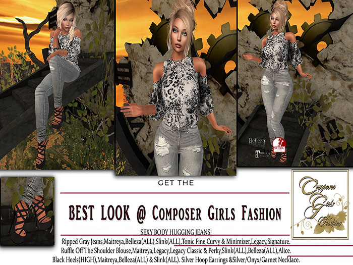 !CGF-*Rylee* Gray Jeans outfit