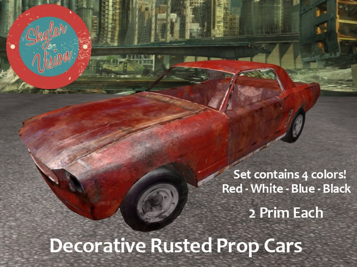 SkylarVision - Old Rusted Mustang - Prop Cars