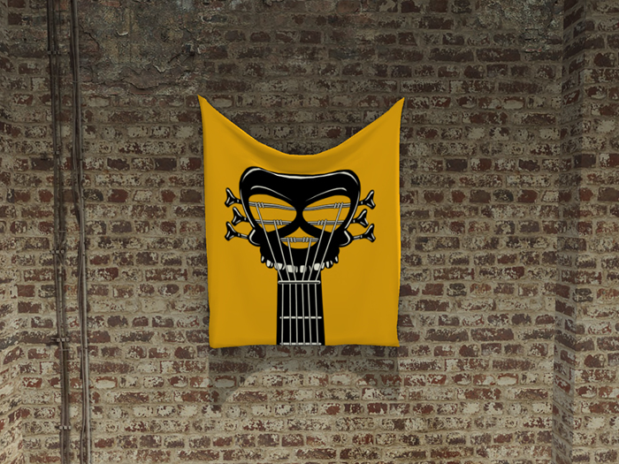 [BOY] FLAG - SKULL GUITAR