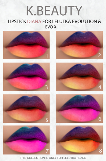 K.BEAUTY- DIANA LIPS  LELUTKA EVO & X