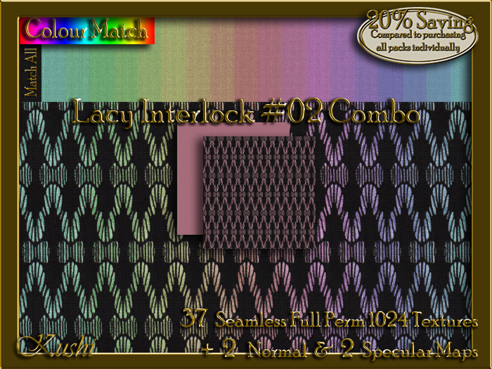 Lacy Interlock #02 Combo Seamless Texture Set