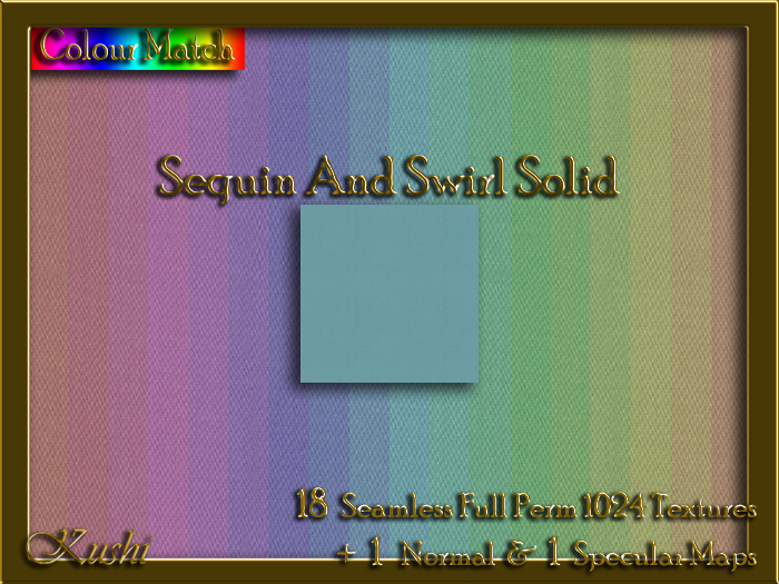Sequin And Swirl Solids Seamless Texture Set