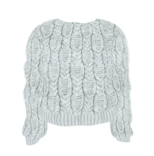 @BB@ Fuzzy Sweater - Grey