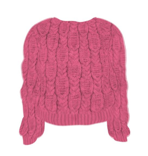 @BB@ Fuzzy Sweater - Pink