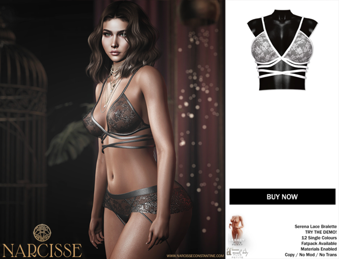 -Narcisse- ADD - Serena Bralette - White