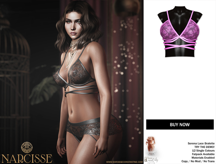 -Narcisse- ADD - Serena Bralette - Rose Violet