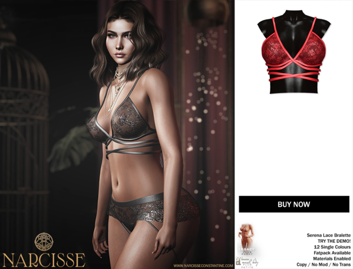 -Narcisse- ADD - Serena Bralette - Poppy