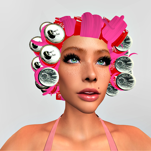 Hillbilly Hair: Soda Can Curlers  - Pink hair