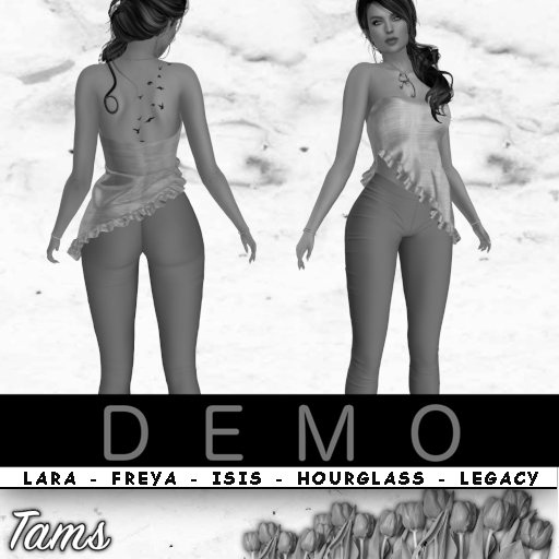 DEMO - Bottom Ruffle Top and Leggings - Tasha