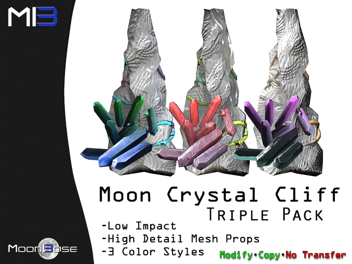 [MB3] Moon Crystal Cliff - Triple Pack