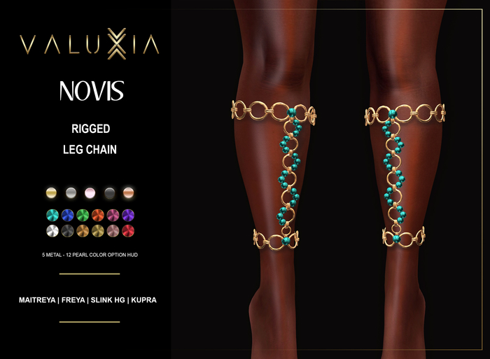 VALUXIA - Novis Leg Chain (Maitreya, Kupra, Freya, Slink Hourglass)