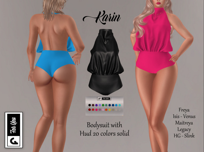 ::F::Karin Bodysuit solid colors 20 (no modify)(No transfer)