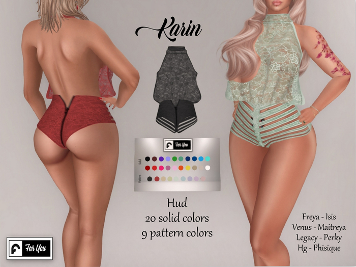 ::F::Karin Bodysuit Pattern 9 col (no modify)(No transfer)