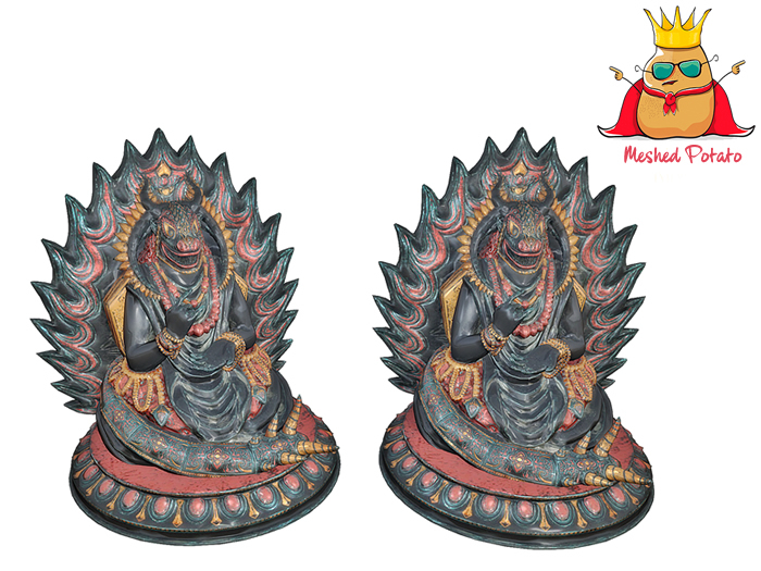 Meshed Potato - Devil Demon Statue - Full Perm Mesh