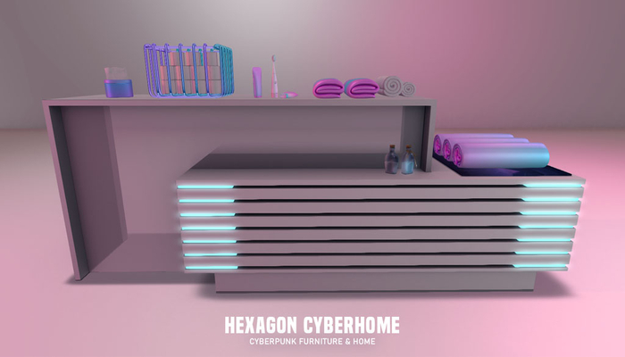 HEXAGON lofi bathroom cabinet