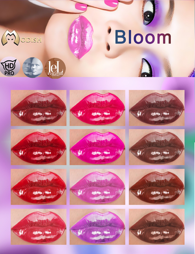 ::Modish:: [Demo] Bloom -Lipsticks -Genus-LelutkaEvo-CatwaHDPRO