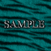 Zoy Texture [ Tiger Skin 03 ] Seamless - Teal