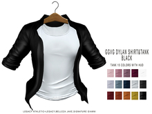 GGVG DYLAN SHIRT&TANK BLACK