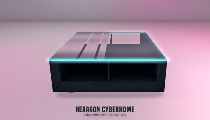 HEXAGON mafia coffee table black