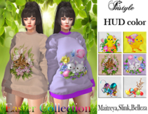 InStyle-Sweater Easter Patterns HUD color /Maitreya,Slink,Belleza/