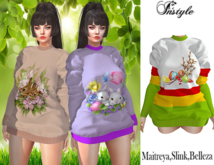 InStyle-Sweater Easter Patterns GiftInStyle-Sweater Easter Patterns Gift /Maitreya,Slink,Belleza/