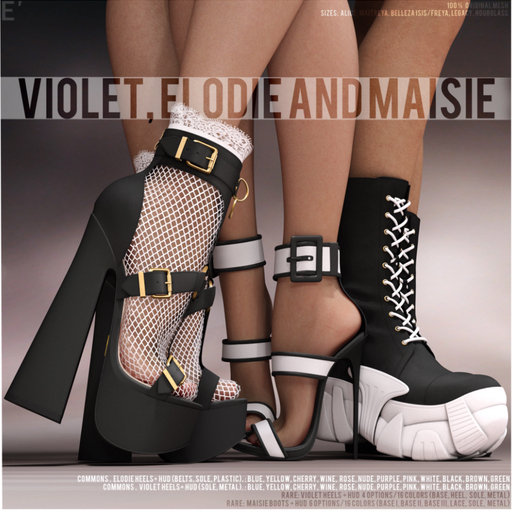 [Enchante'] - Maisie Boots - Maitreya - RARE