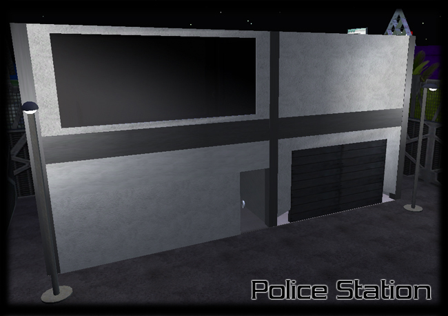 Police Station / Security HQ - 2 Story Building With Cells & Garage
