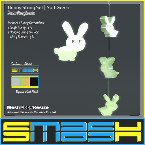 SMASH - Bunny String Set (Soft Green)