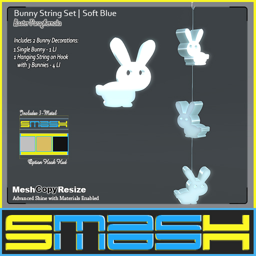 SMASH - Bunny String Set (Soft Blue)