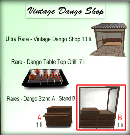 [Rare] Dango Shop_Stand B