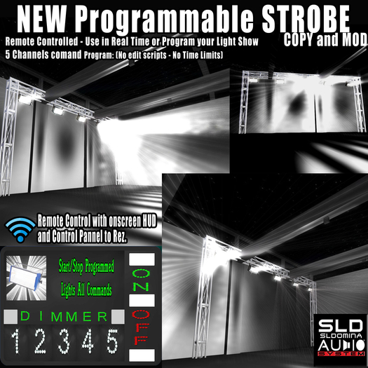 LIGHT SYSTEM - 2021 - Real Strobe Mesh 5 Channels Control Level and switch Single Lights & Sync  SPOT ON Compatible