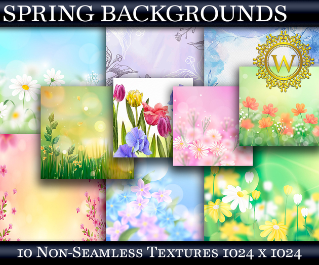 Spring 10 Backdrops Background Textures - WonderWall Images PNGs For Backdrop Photos Blogger Work Photo Studio