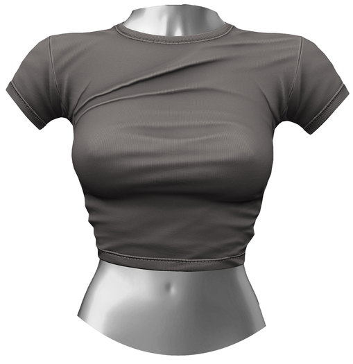 RIOT / Aubrey Crop Tee - Stone