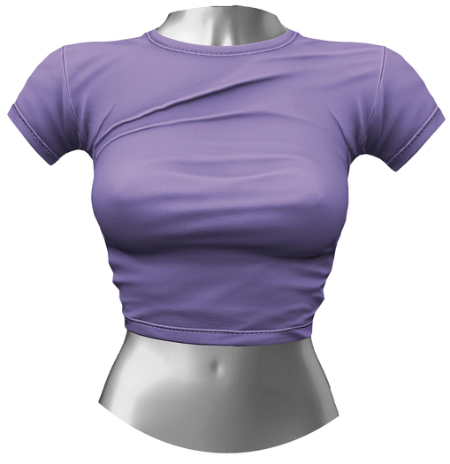 RIOT / Aubrey Crop Tee - Lilac