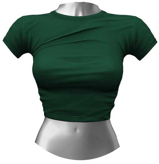 RIOT / Aubrey Crop Tee - Forest