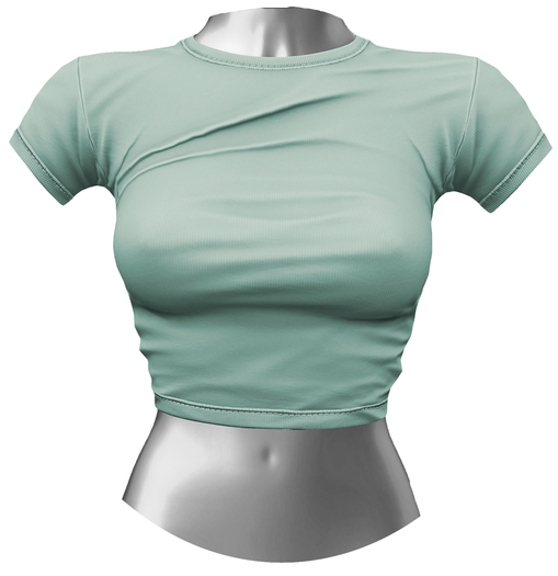 RIOT / Aubrey Crop Tee - Fern