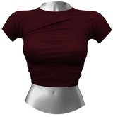 RIOT / Aubrey Crop Tee - Berry