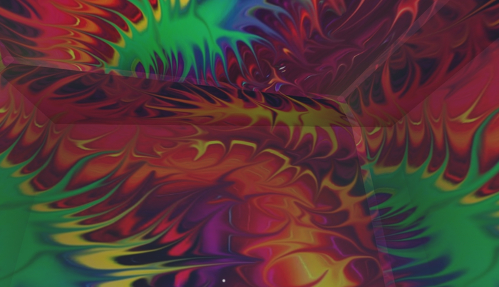 Orange, Green and Purple Spikey Projector 2.0