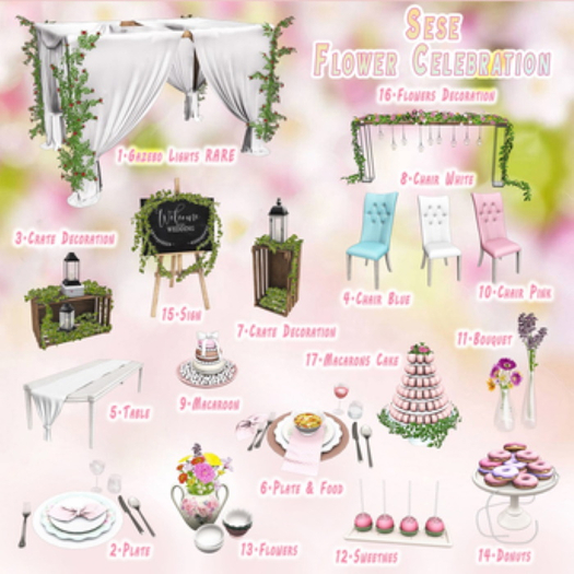 10.Sese - Flower Celebration - Chair Pink