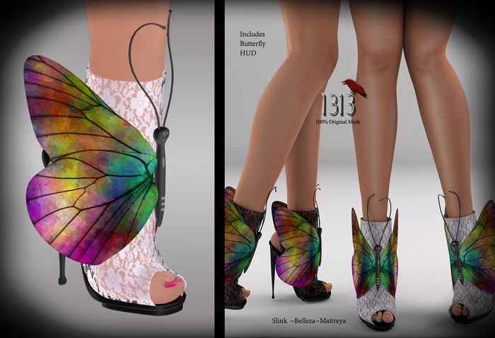 (*<*) 1313 Flutterby Booties - White