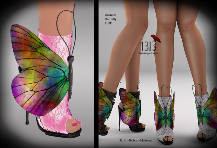 (*<*) 1313 Flutterby Booties - Pink