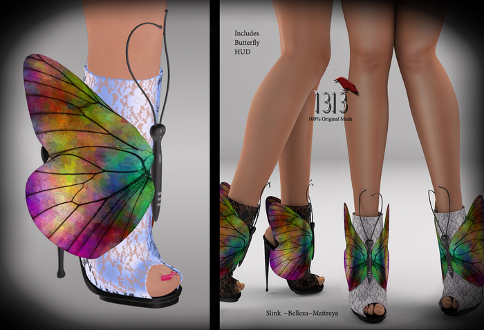 (*<*) 1313 Flutterby Booties - Periwinkle