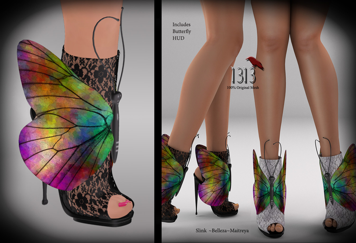 (*<*) 1313 Flutterby Booties - Black
