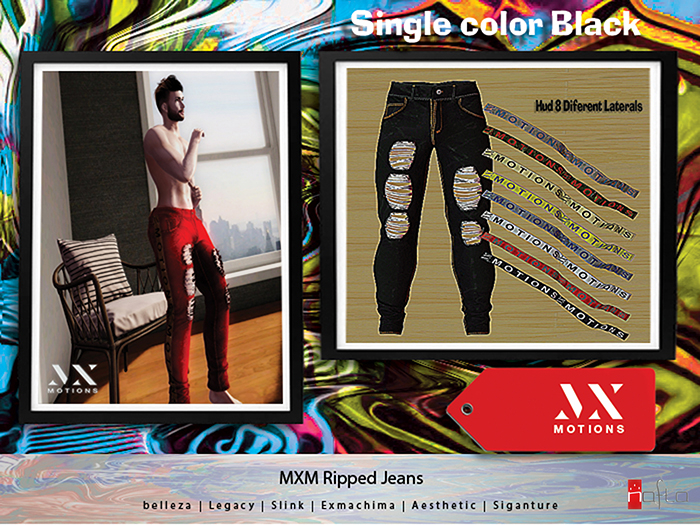 MXM Ripped Jeans Pack Black
