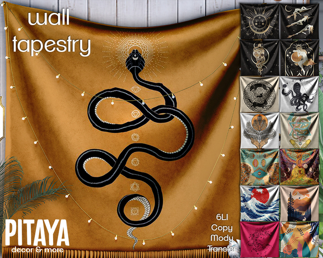 Pitaya - wall tapestry OCTOPUS