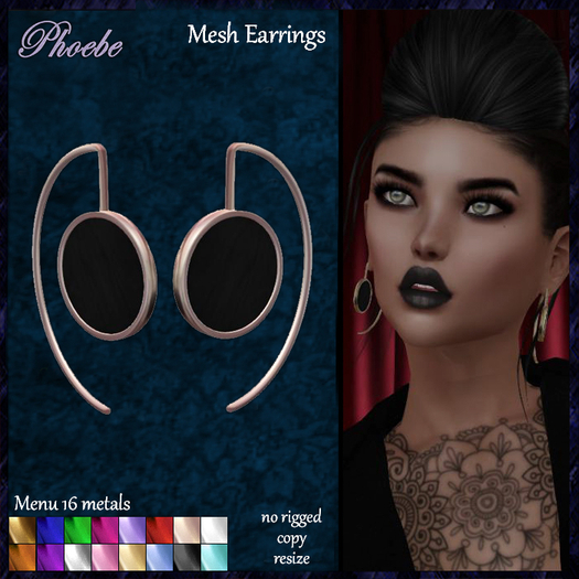 *P* Paola Mesh Earrings ~16 Metals~