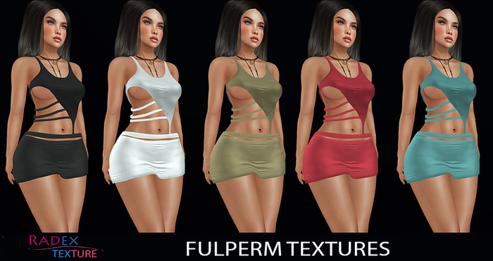 RADEX FULPERM TEXTURES.-.Adelia Dress TyMesh