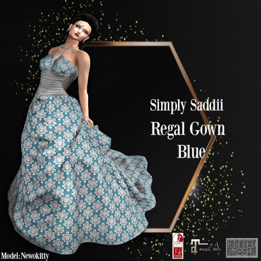 Simply Saddii-Regal Gown Blue