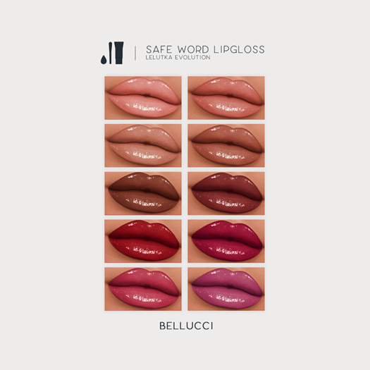 Second Life Marketplace Bellucci Safe Word Lipstick [LEL EVO] (Add)