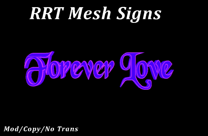 RRT Mesh Sign: Forever Love (Purple/Purple)